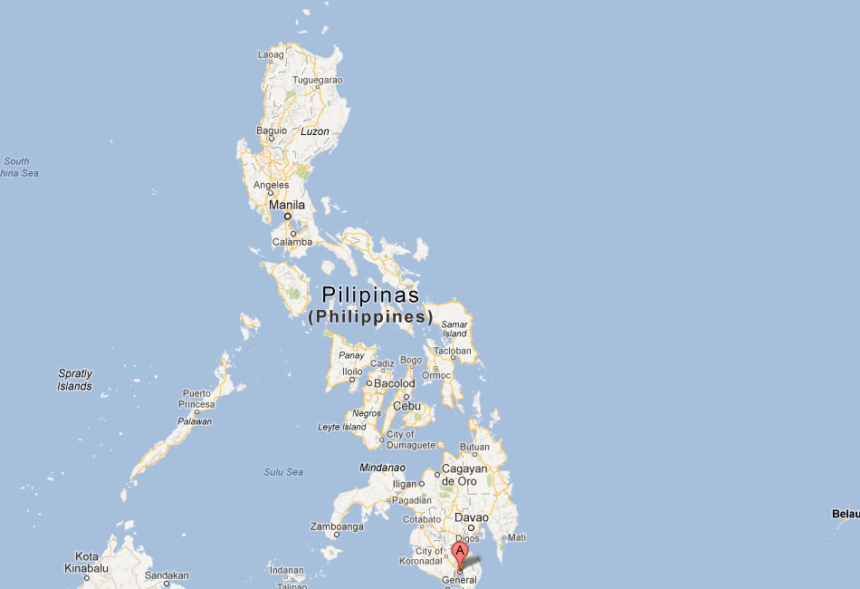 map of General Santos philippines