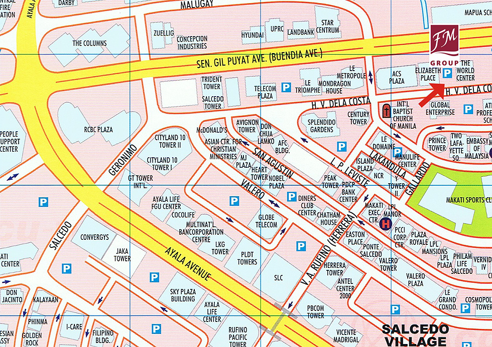 Makati center map