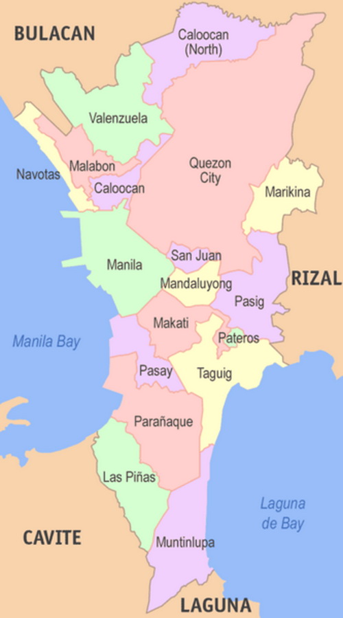Manila Marikina Political Map