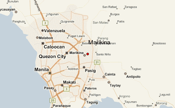 Marikina manila area map