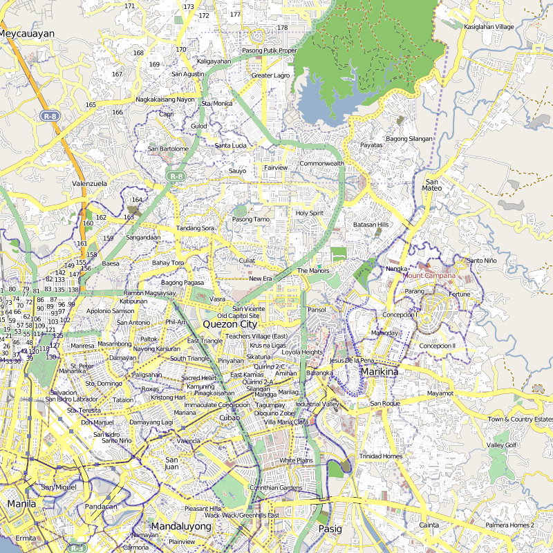 Quezon City map