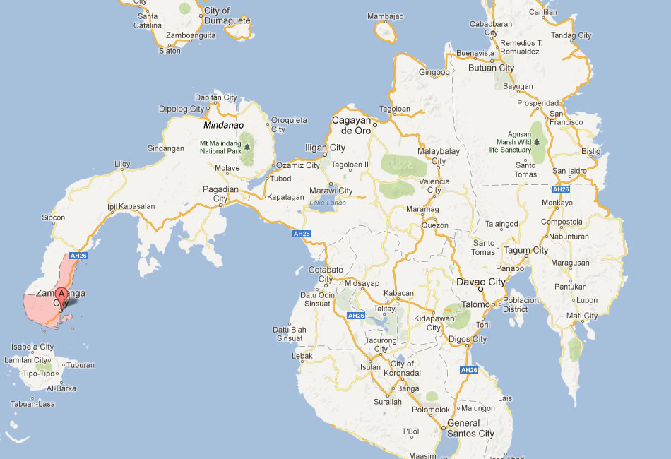 map of Zamboanga