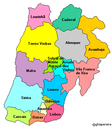Amadora province map