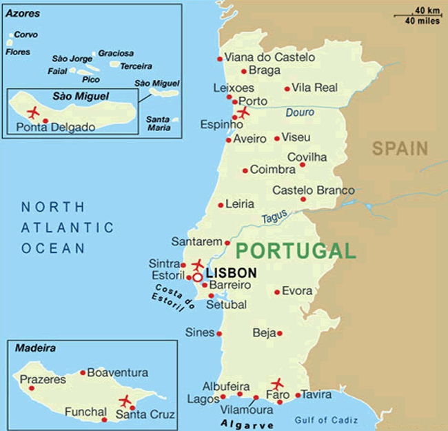 Portugal Map