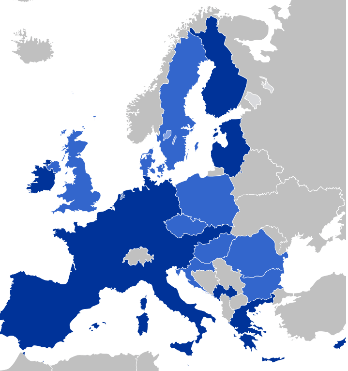 Portugal EU members Map