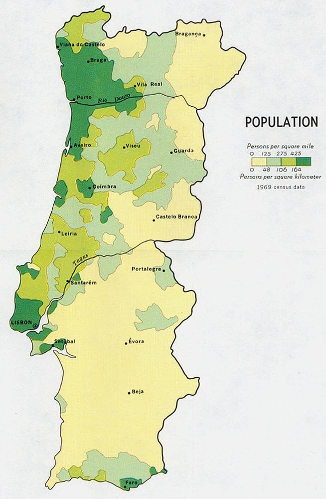 Portugal Land Use map