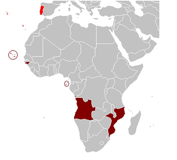 Portuguese Colonial War Map
