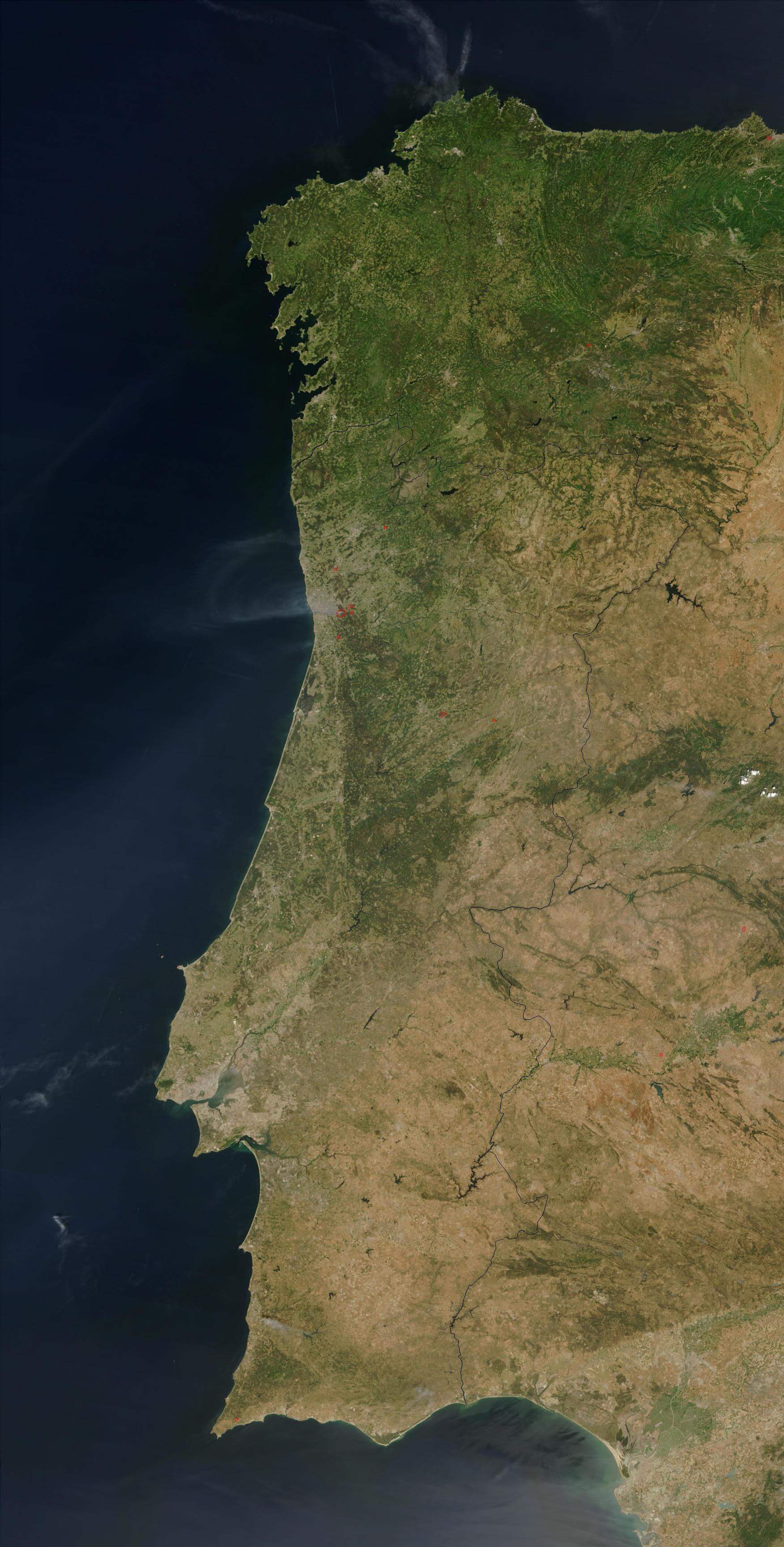 Portugal Population Density Map