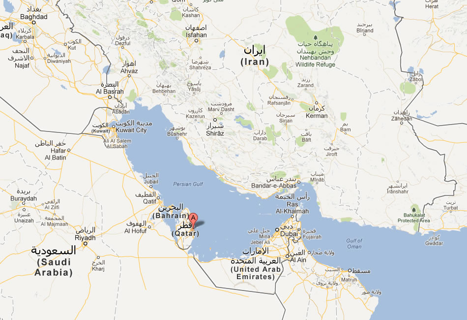 map of doha qatar