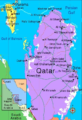 qatar dukhan map