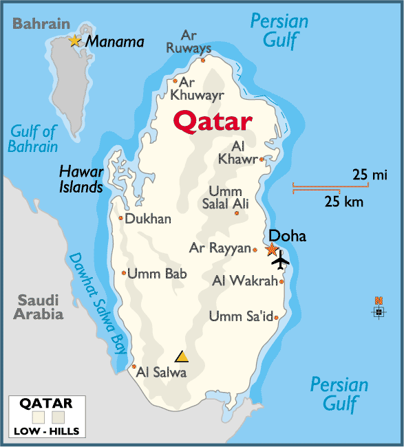 qatar regional map