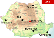 brasov romania map