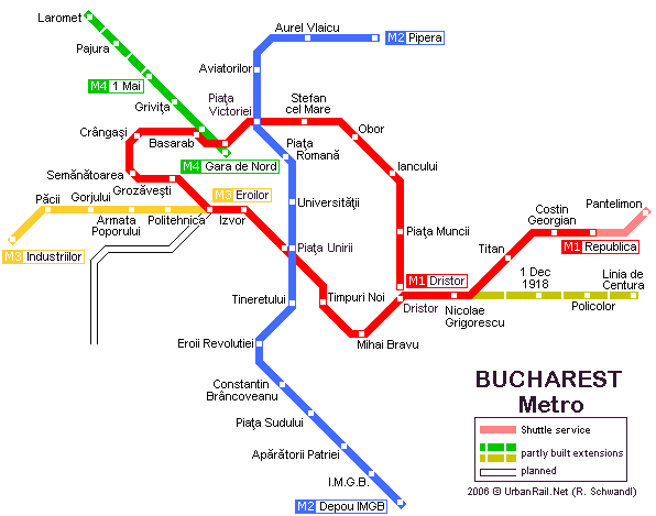 bucharest metro map