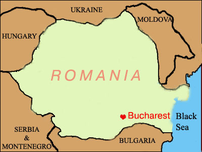 romania bucharest map