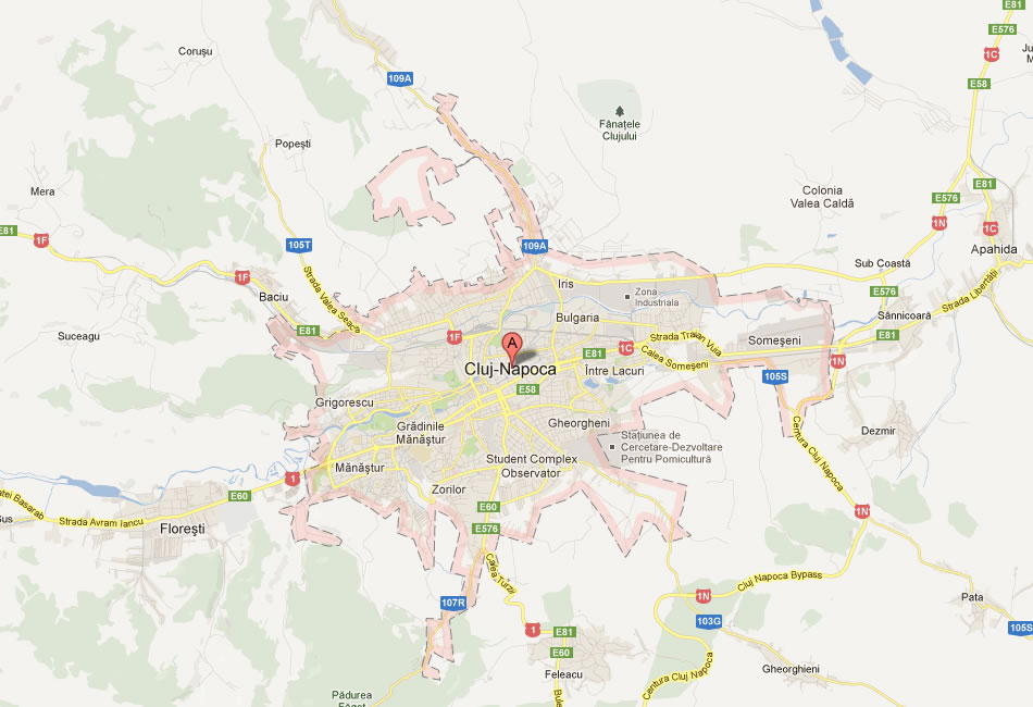 Cluj Napoca Map