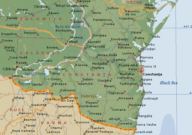 Constanta area map