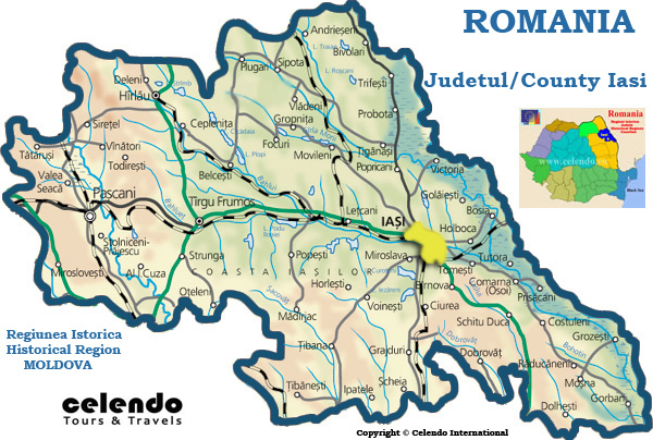 Iasi romania map