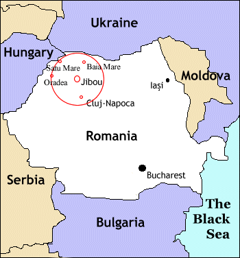 Oradea romania map