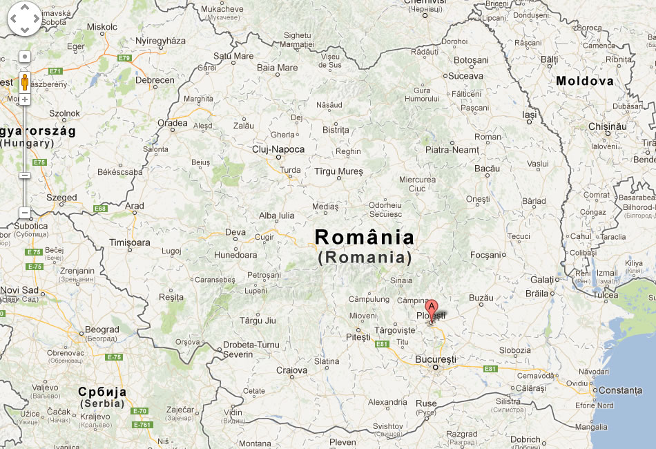 map of Ploiesti romania