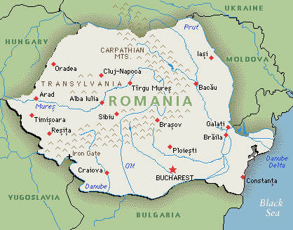 romania map