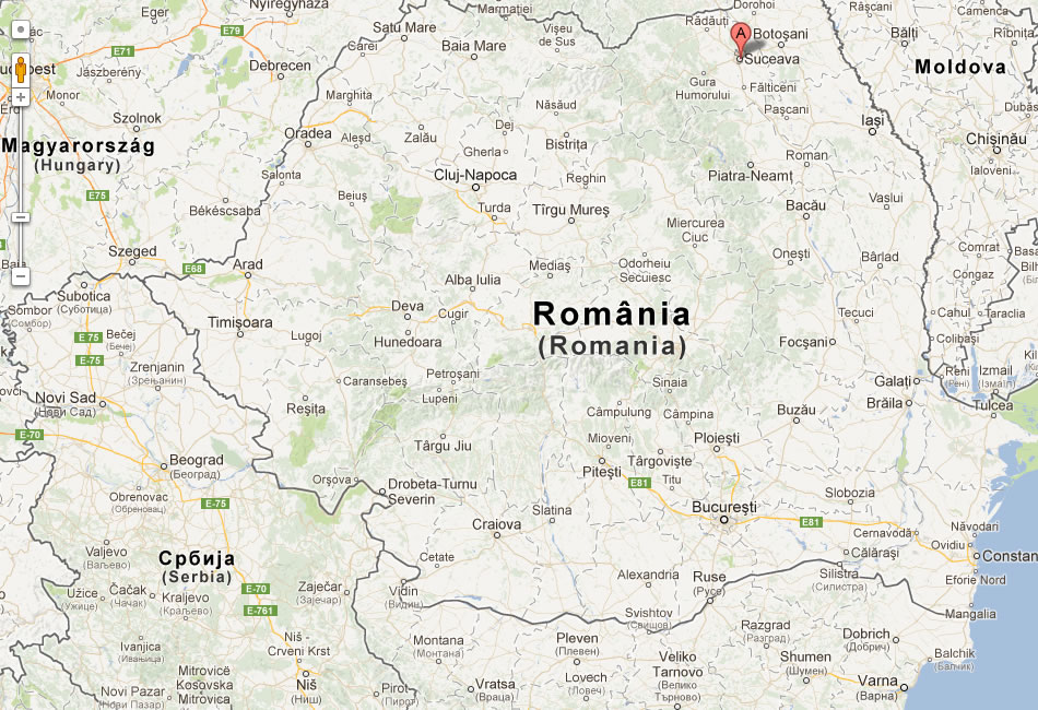 map of Suceava romania