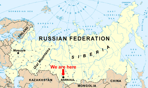 Barnaul russia map
