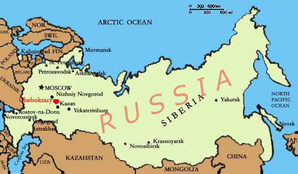 russia cheboksary map
