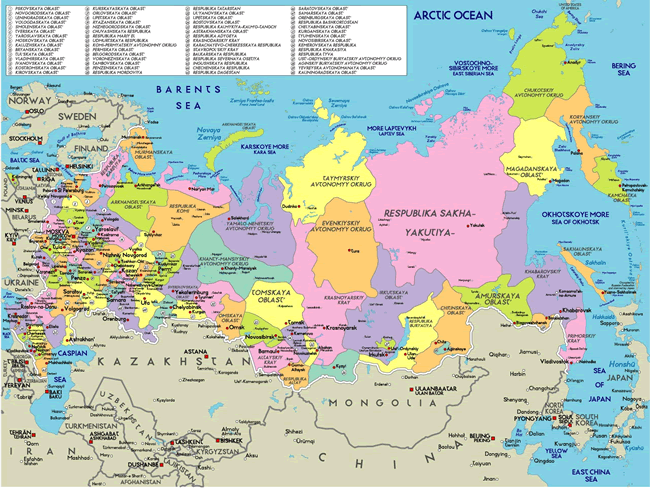 Gorky russia map