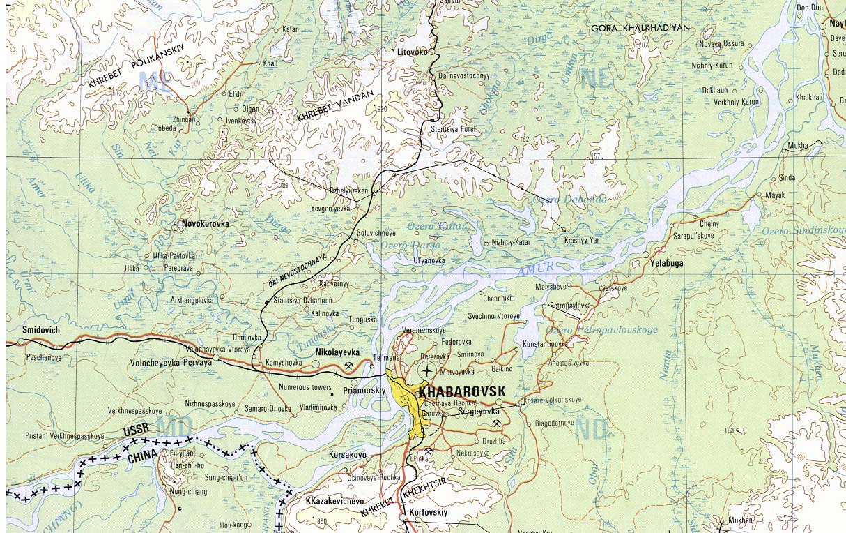 khabarovsk 1978 map