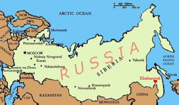 russia khabarovsk map