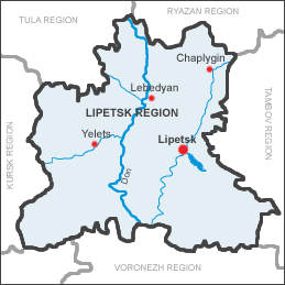 Lipetsk province map