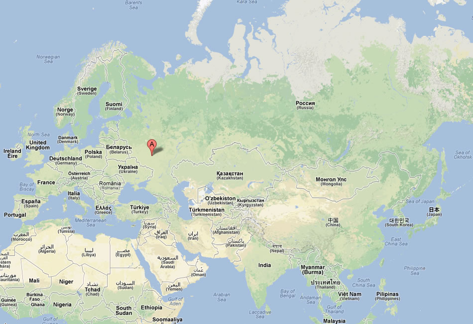 map of Lipetsk russia