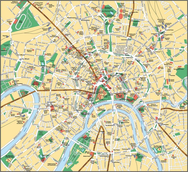 downtown map of moscow