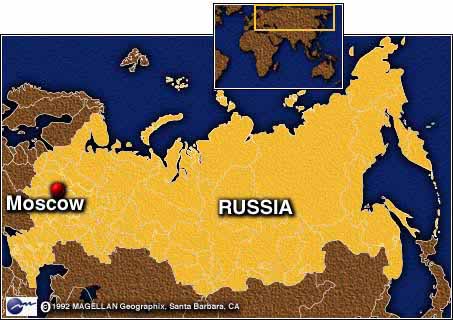 moscow map russia