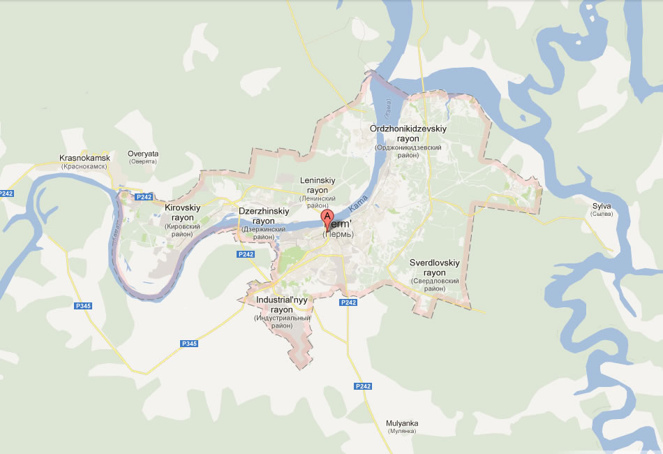 map of Perm