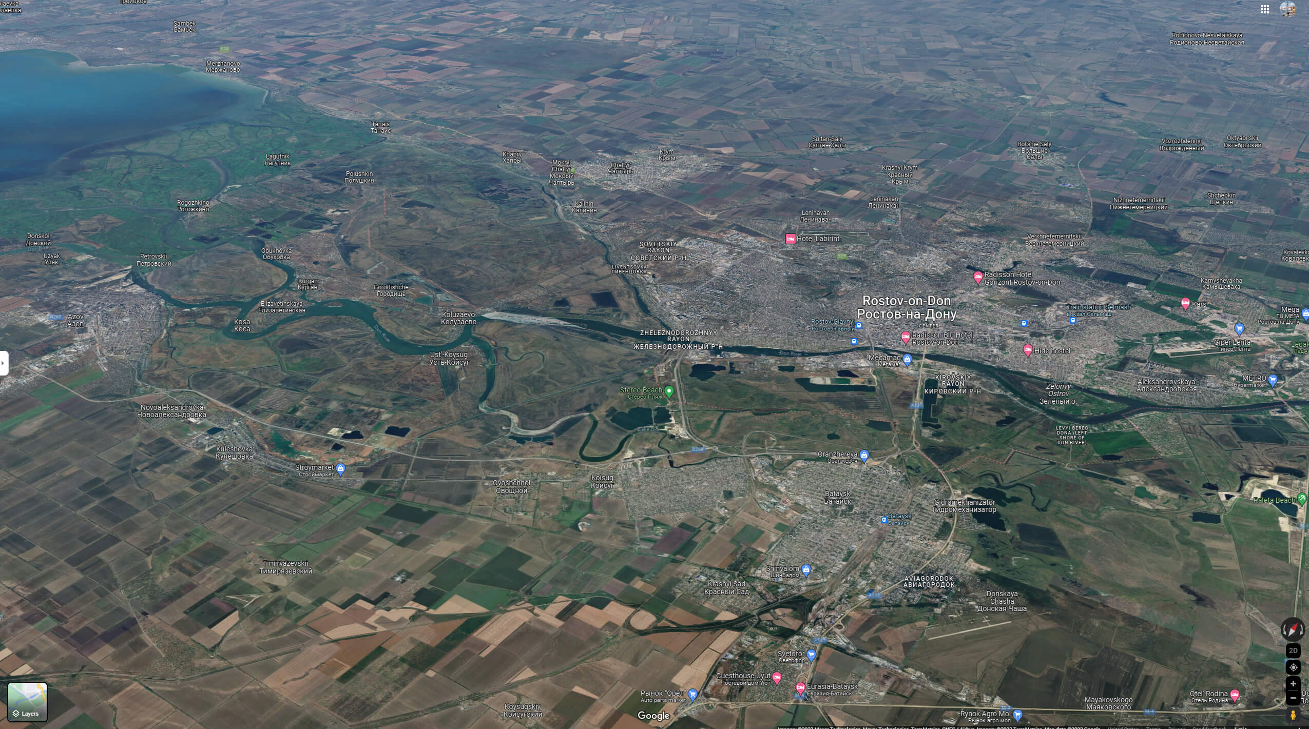 Rostov on Don Google Earth Map