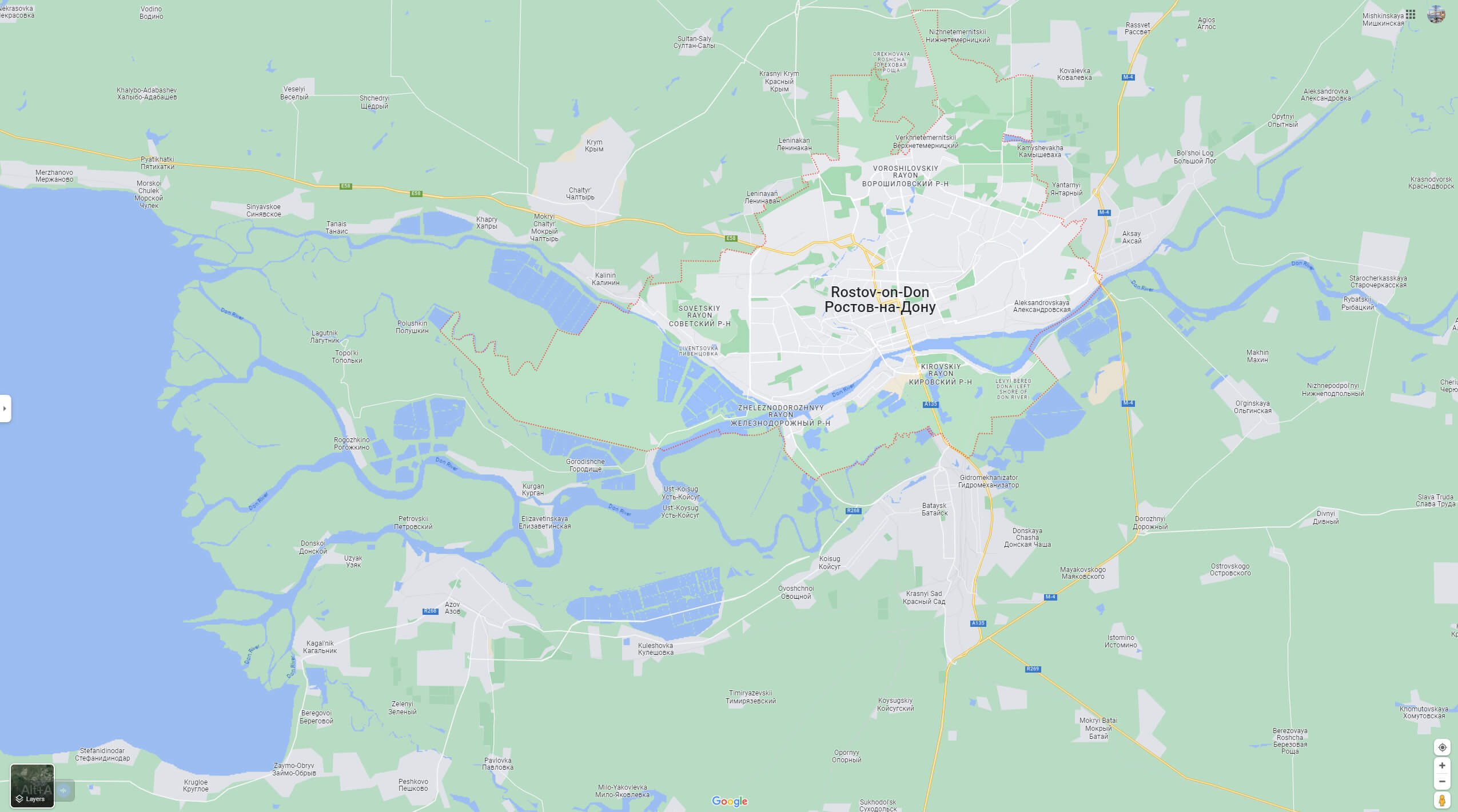 Rostov on Don Map