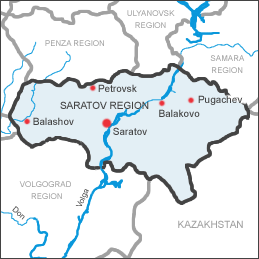 Saratov regions map