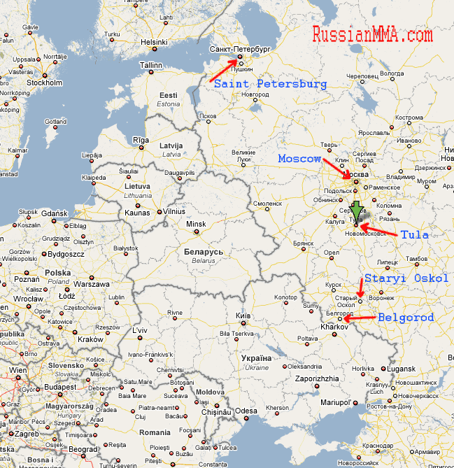 russia map tula