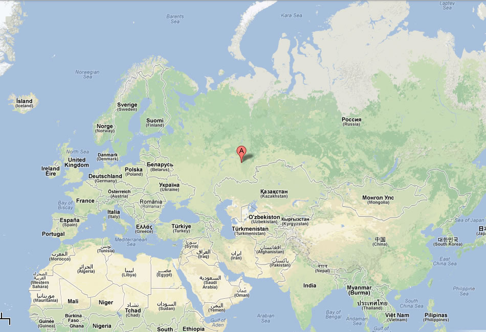 map of ufa russia