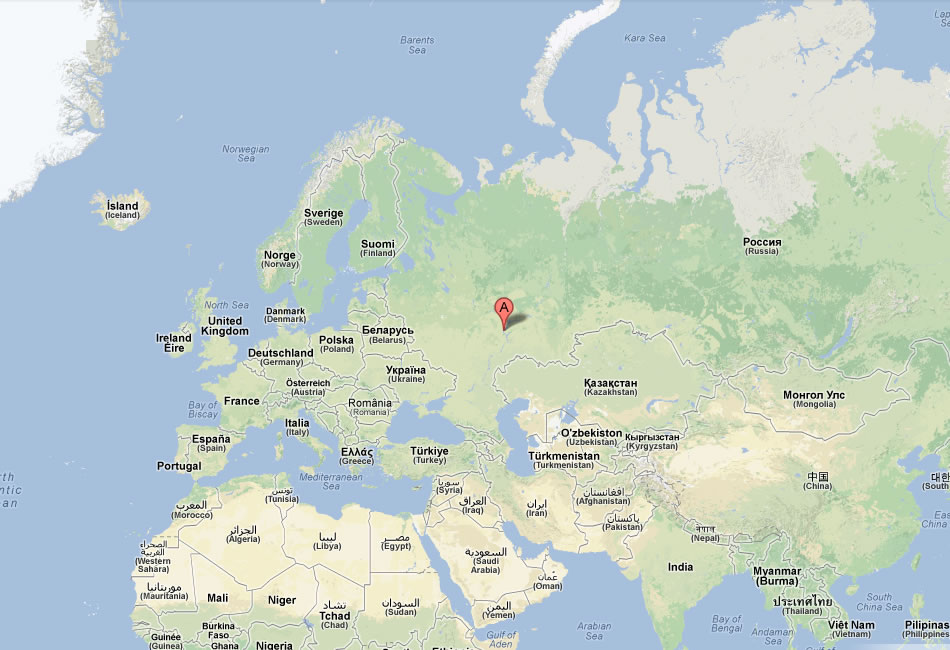 map of Ulyanovsk russia