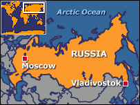 moscow Vladivostok map