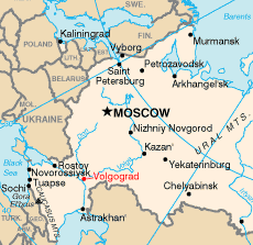 Volgograd moscow map