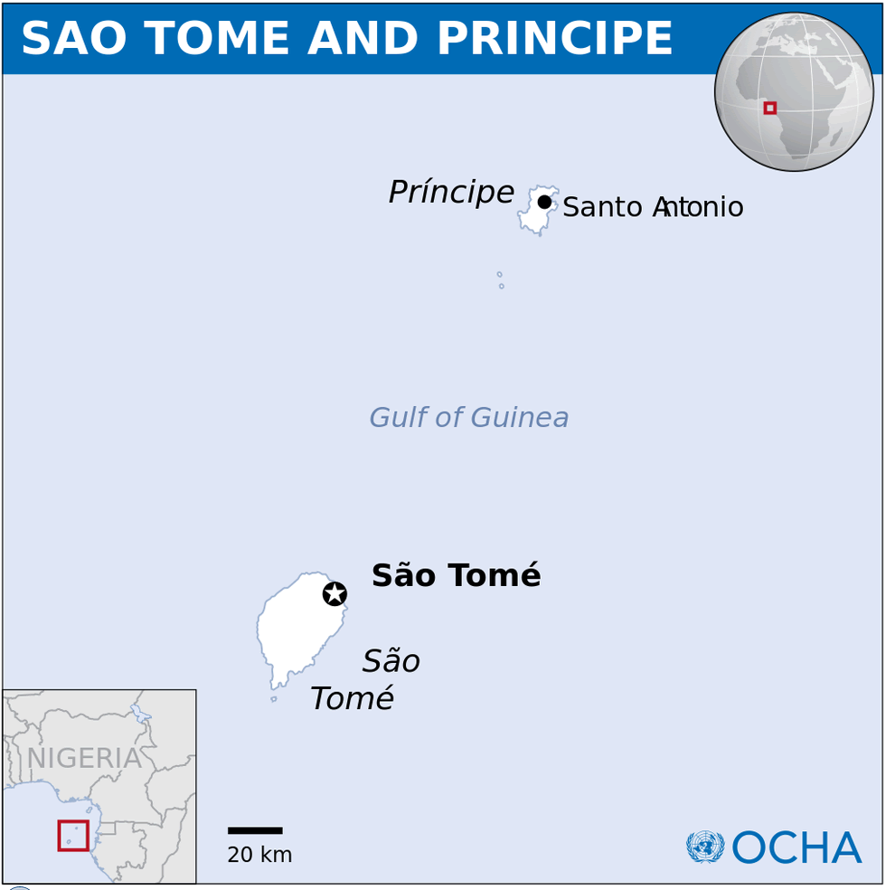 sao tome and principe location map