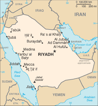 Aba as Suud saudi arabia map