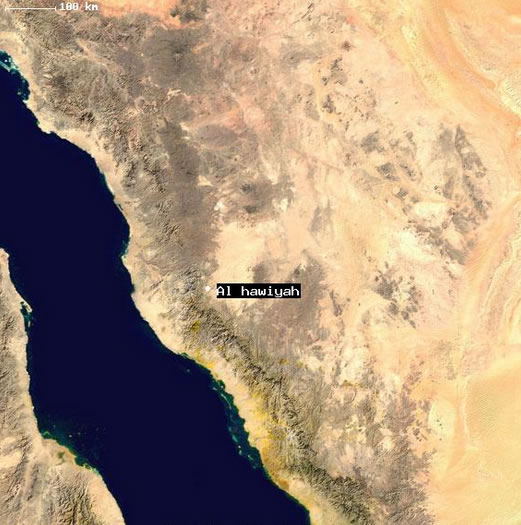 Al Hawiyah satellite map