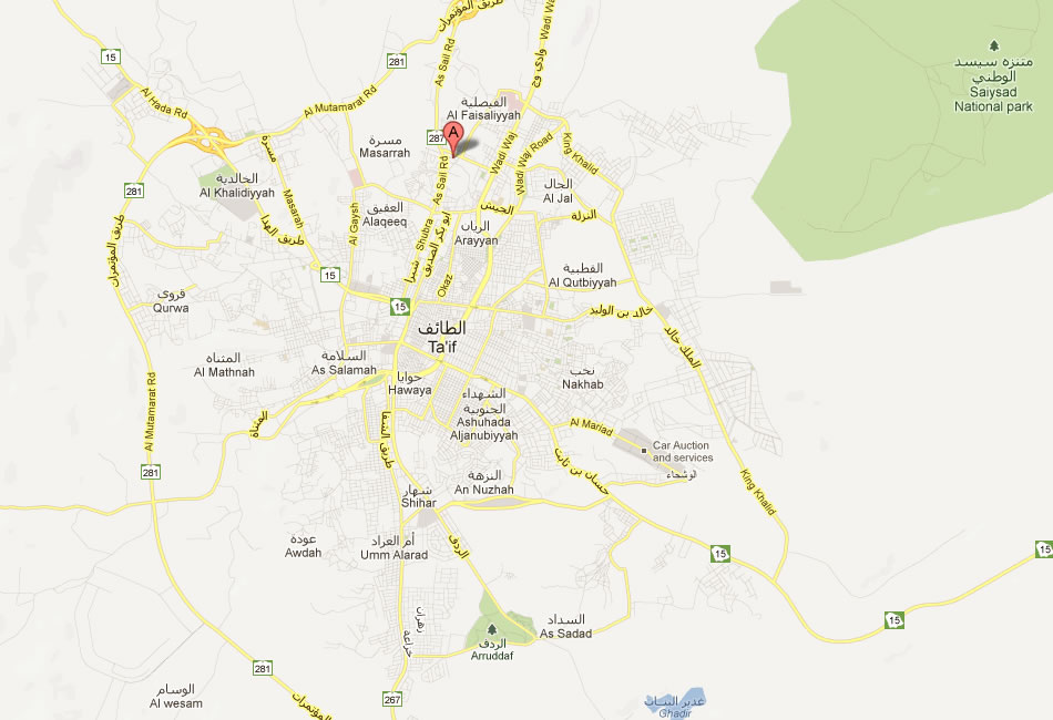 map of Al Hawiyah
