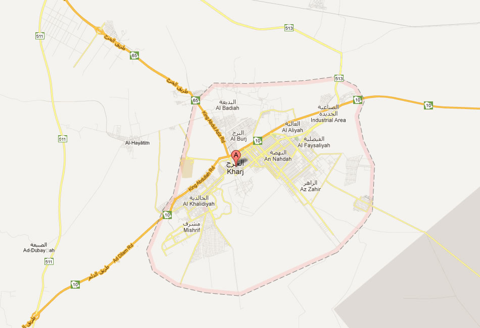 map of Al Kharj