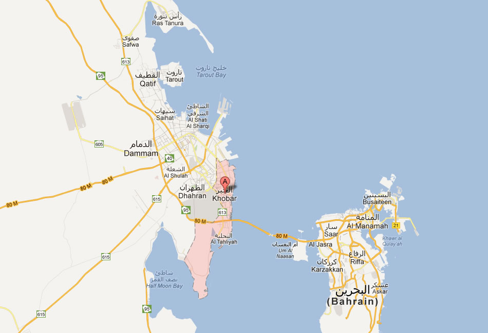 map of Al Khubar