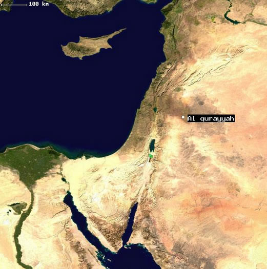 Al Qurayyah satellite map